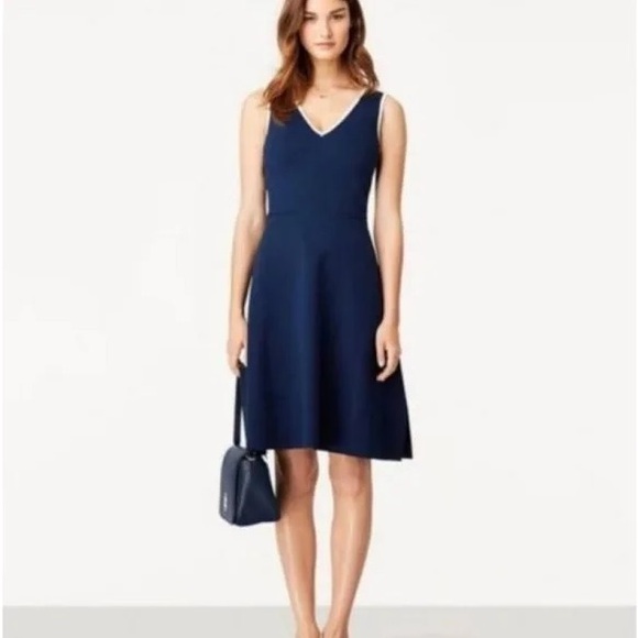 TORY BURCH NAVY BLUE DRESS - Picture 3 of 5